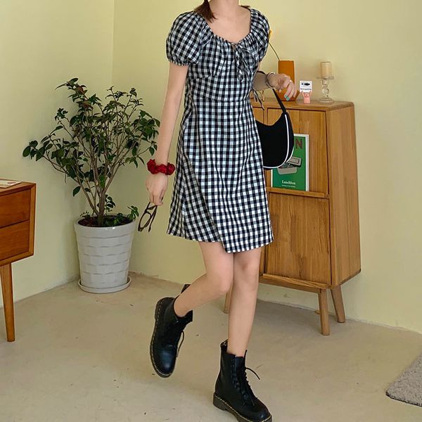 2021 new 2 colors dressed summer puff lac up in plaid short sleeves mini women's dress (x1402) o9kd, Black;gray
2021 new 2 colors dressed summer puff lac up in plaid short sleeves mini women's dress (x1402) o9kd, Black;gray