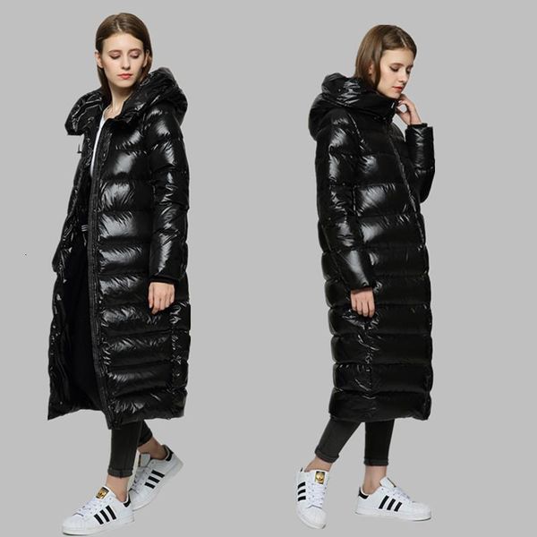 winter long down parka 90% white duck down jacket women thick warm long winter coat women hooded slim coat, Black
winter long down parka 90% white duck down jacket women thick warm long winter coat women hooded slim coat, Black