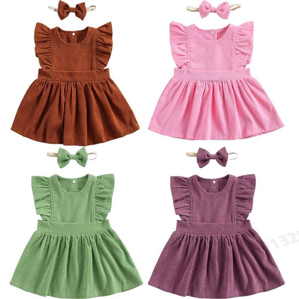 1-6y lovely summer kids girls dress headband 2pcs pure color corduroy ruffles short sleeve a-line dress children dresses 4 color, Red;yellow
1-6y lovely summer kids girls dress headband 2pcs pure color corduroy ruffles short sleeve a-line dress children dresses 4 color, Red;yellow