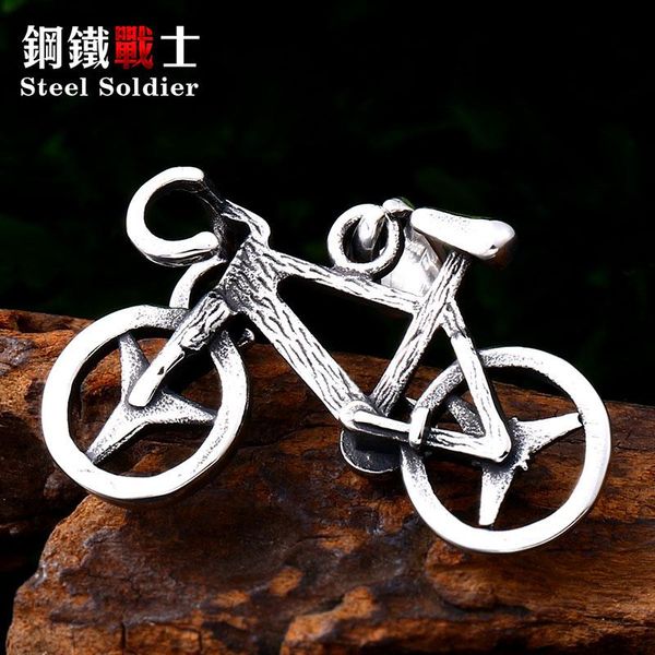 pendant necklaces steel soldier bicycle men necklace stainless exquisite good detail chain charm jewelry, Silver
pendant necklaces steel soldier bicycle men necklace stainless exquisite good detail chain charm jewelry, Silver