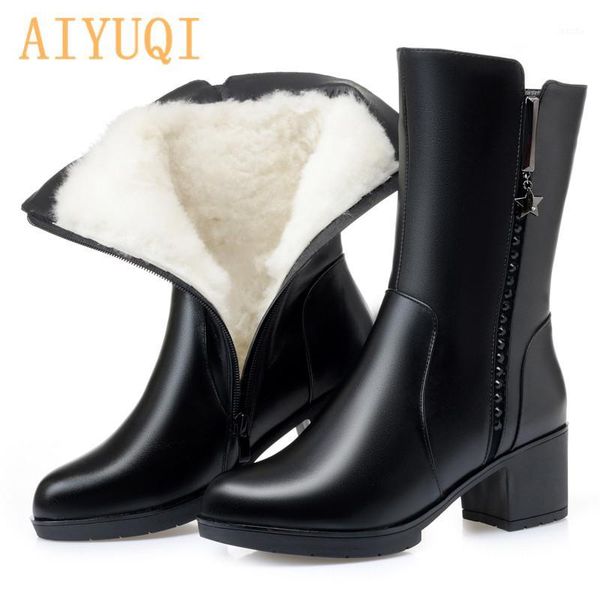 boots aiyuqi women high genuine leather woman winter shoes 2021 latest wool warm footwear long boots1, Black
boots aiyuqi women high genuine leather woman winter shoes 2021 latest wool warm footwear long boots1, Black