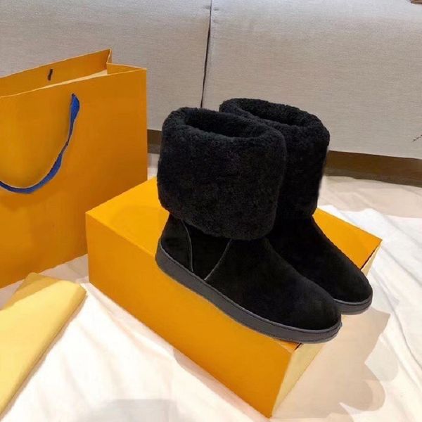 women snow boots 2020 casual booties snowdrop flat ankle boots wool travel booties new fashion luxury boot women winter boots size 35-42, Black
women snow boots 2020 casual booties snowdrop flat ankle boots wool travel booties new fashion luxury boot women winter boots size 35-42, Black