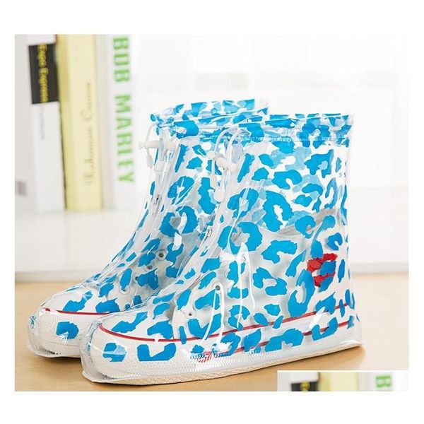 

pvc overshoes women rain boots galoshes reusable shoe covers zebra print waterproof wear directly qylcsv wphome