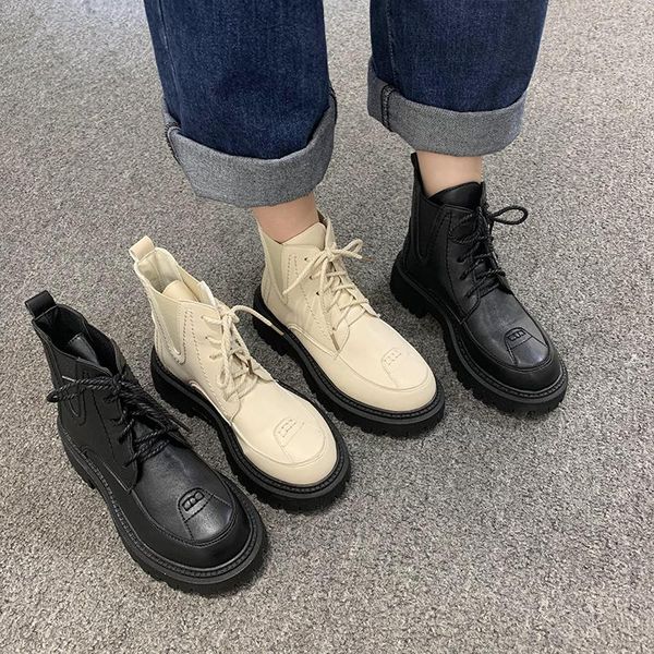women's boots autumn shoes round toe luxury designer boots-women ankle med lolita ladies fashion rubber rock 2021 solid, Black
women's boots autumn shoes round toe luxury designer boots-women ankle med lolita ladies fashion rubber rock 2021 solid, Black