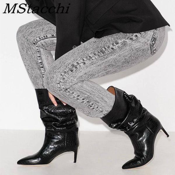 mstacchi women snakeskin print pleated stiletto les bottes basses punk girl pointed toe slip on patchwork motorcycle boots, Black
mstacchi women snakeskin print pleated stiletto les bottes basses punk girl pointed toe slip on patchwork motorcycle boots, Black