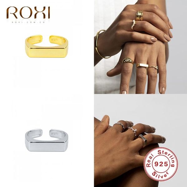 cluster rings roxi minimalism geometry square for women men party wedding open finger 925 sterling silver ring jewelry anillos, Golden;silver
cluster rings roxi minimalism geometry square for women men party wedding open finger 925 sterling silver ring jewelry anillos, Golden;silver