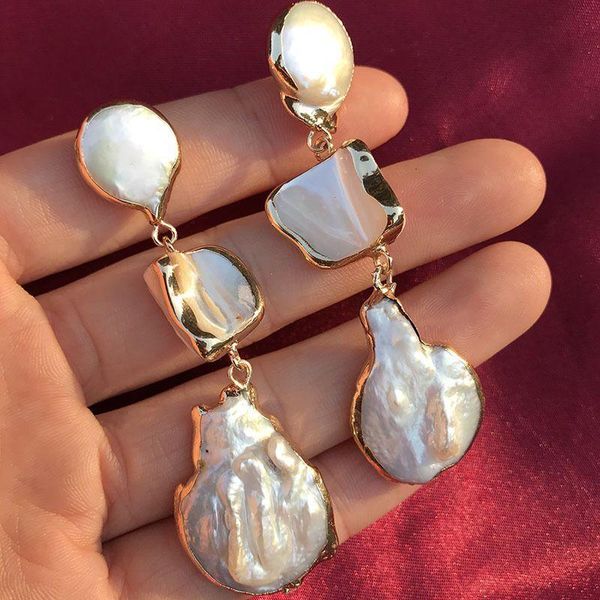 dangle & chandelier vintage baroque irregular natural freshwater pearl bound with metal long white petal shape pendants earrings jewelry y14, Silver
dangle & chandelier vintage baroque irregular natural freshwater pearl bound with metal long white petal shape pendants earrings jewelry y14, Silver