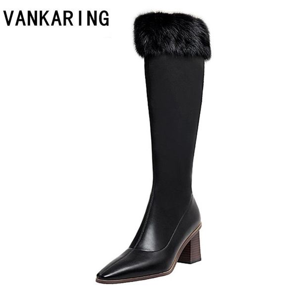 boots luxury microfiber leather snow winter natural fur knee high waterproof heel long autumn shoes woman, Black
boots luxury microfiber leather snow winter natural fur knee high waterproof heel long autumn shoes woman, Black