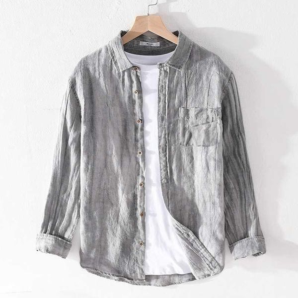 100% linen retro winkle design long sleeve shirt men brand fashion summer shirts for men comfortable casual shirt mens camiseta1, White;black
100% linen retro winkle design long sleeve shirt men brand fashion summer shirts for men comfortable casual shirt mens camiseta1, White;black
