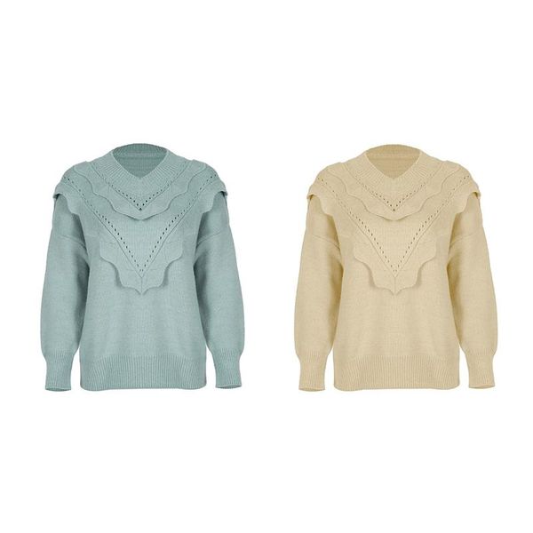 women's sweaters autumn/winter sweater women pullover openwork loose knit v-neck small fresh, White;black
women's sweaters autumn/winter sweater women pullover openwork loose knit v-neck small fresh, White;black