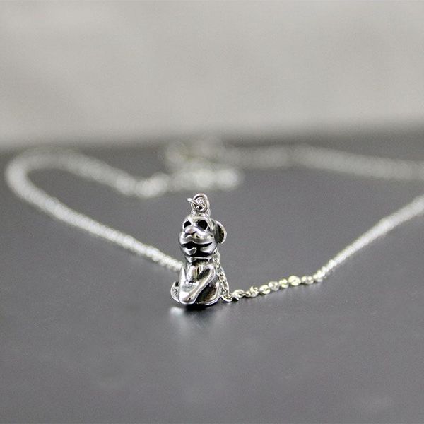 1pc vintage 3d dog stainless steel custom necklace chinese culture animal zodiac necklace men women memorial jewelry, Silver
1pc vintage 3d dog stainless steel custom necklace chinese culture animal zodiac necklace men women memorial jewelry, Silver