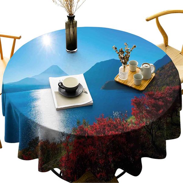 wipeable round table cover japan sunny autumn fall plants landscape with trees mountains and ocean panorama
wipeable round table cover japan sunny autumn fall plants landscape with trees mountains and ocean panorama