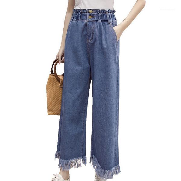 women's jeans spring autumn fashion tassel high waist vintage wide leg pants casual ankle-length pant slim plus size trousers mw1201, Blue
women's jeans spring autumn fashion tassel high waist vintage wide leg pants casual ankle-length pant slim plus size trousers mw1201, Blue