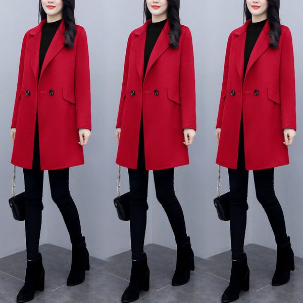 large 2021 size of women autumn and winter clothing new easing fine trim women's elegant wool suit blazer coat ye60, Black
large 2021 size of women autumn and winter clothing new easing fine trim women's elegant wool suit blazer coat ye60, Black
