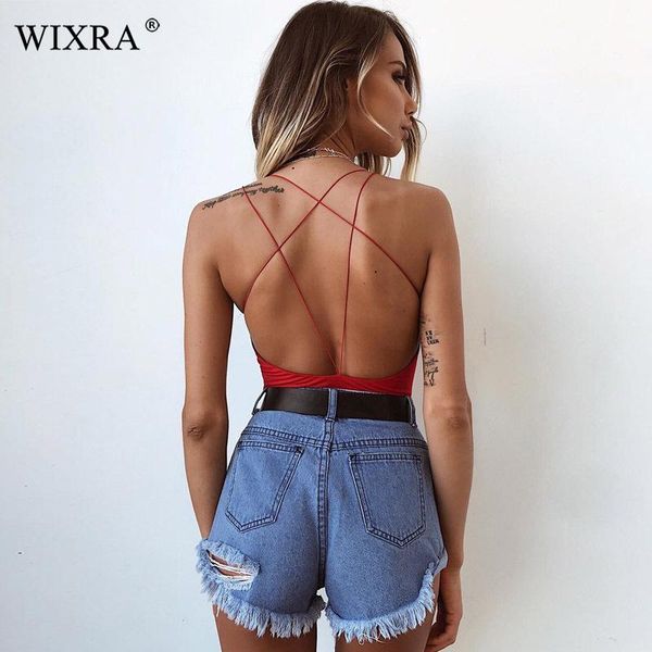 wixra 2021 new summer womens clothing spaghetti strap bodysuits backless solid trendy playsuits for women, Black;white
wixra 2021 new summer womens clothing spaghetti strap bodysuits backless solid trendy playsuits for women, Black;white