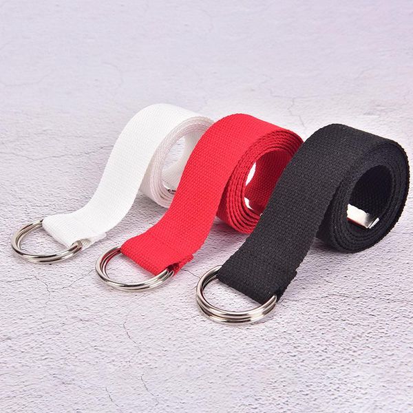 women waist belt metal buckle double rings nylon canvas strap casual fashion waistband, Black;brown
women waist belt metal buckle double rings nylon canvas strap casual fashion waistband, Black;brown