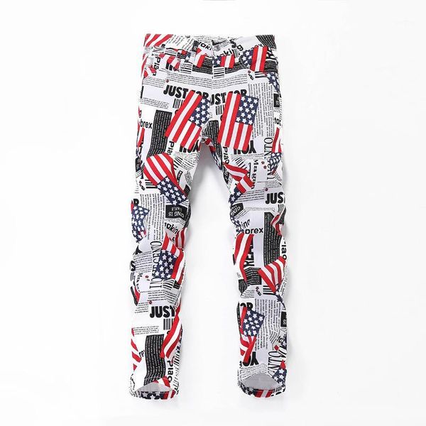 2020 fashion casual slim hip hop jeans for men pencil pants cool american flag letter white print plus size1, Blue
2020 fashion casual slim hip hop jeans for men pencil pants cool american flag letter white print plus size1, Blue