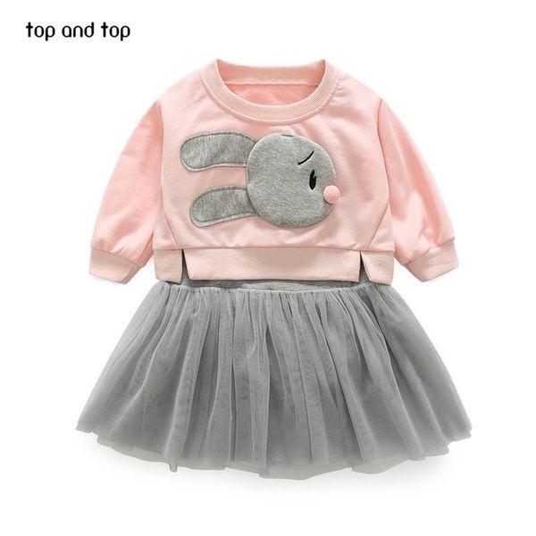 and children girls clothing sets rabbit t shirt +vest lace dresses 2 pcs/sets fashion kids girl dress clothes suits 201126, White
and children girls clothing sets rabbit t shirt +vest lace dresses 2 pcs/sets fashion kids girl dress clothes suits 201126, White