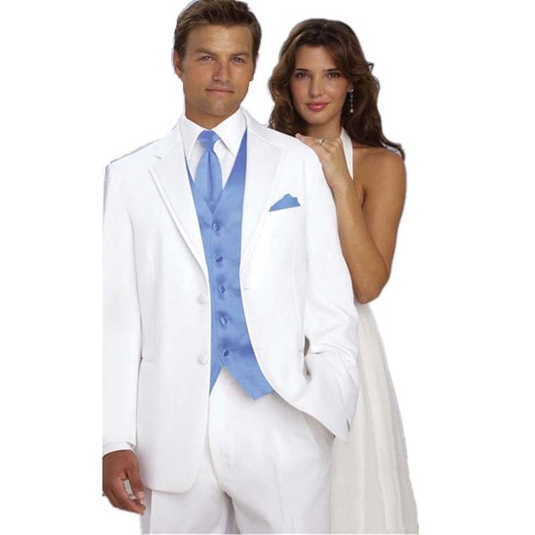men's suits & blazers suit white groom custom slim fit tuxedo wedding business (jacket + pants vest), White;black
men's suits & blazers suit white groom custom slim fit tuxedo wedding business (jacket + pants vest), White;black
