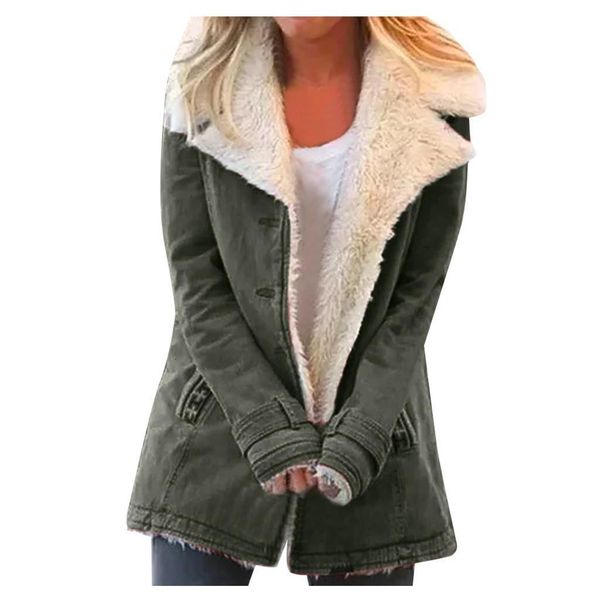 women plus size warm coats composite plush button lapels jacket outwearcoat thick lady winter pockets solid coats #t2g, Black;brown
women plus size warm coats composite plush button lapels jacket outwearcoat thick lady winter pockets solid coats #t2g, Black;brown