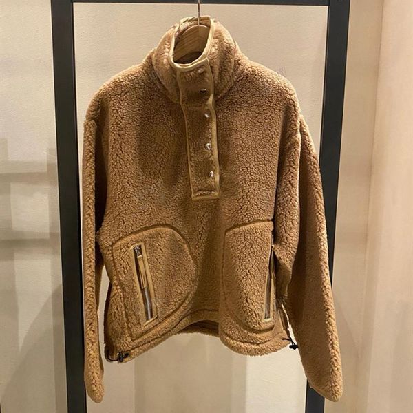 women's woolen coat stand collar loose zipper pocket long sleeve autumn winter jacket outwear, Black
women's woolen coat stand collar loose zipper pocket long sleeve autumn winter jacket outwear, Black