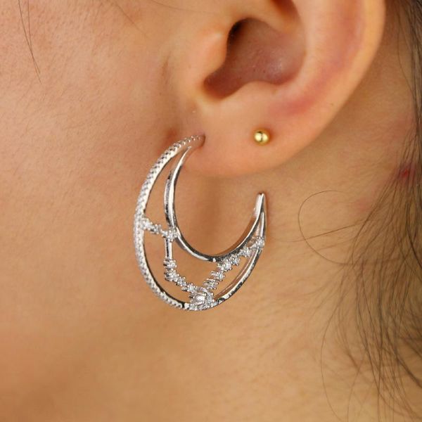 2020 christmas gift jewelry cz moon hoop earrings moonlight crescent moons earring gold silver color, Golden;silver
2020 christmas gift jewelry cz moon hoop earrings moonlight crescent moons earring gold silver color, Golden;silver