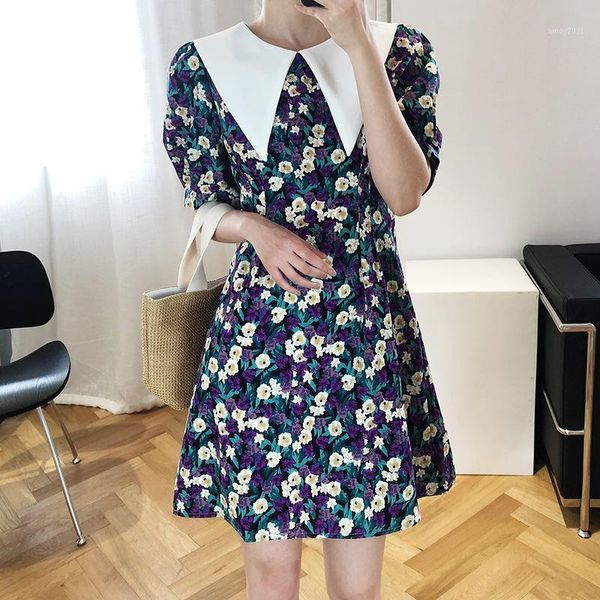 casual dresses purple sailor collar floral short dress women 2021 summer vintage flower puff sleeve high waist chiffon ladies mini dres, Black;gray
casual dresses purple sailor collar floral short dress women 2021 summer vintage flower puff sleeve high waist chiffon ladies mini dres, Black;gray