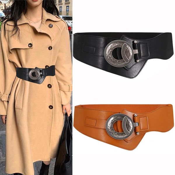 new real leather stretch cummerbund vintage big alloy buckle wide genuine leather belts for women cowhide waistband, Black;brown
new real leather stretch cummerbund vintage big alloy buckle wide genuine leather belts for women cowhide waistband, Black;brown