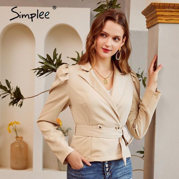 simplee elegant light apricot autumn winter jacket office lady puff sleeve v-neck women jacket fashion belt short coat 20201, Black;brown
simplee elegant light apricot autumn winter jacket office lady puff sleeve v-neck women jacket fashion belt short coat 20201, Black;brown