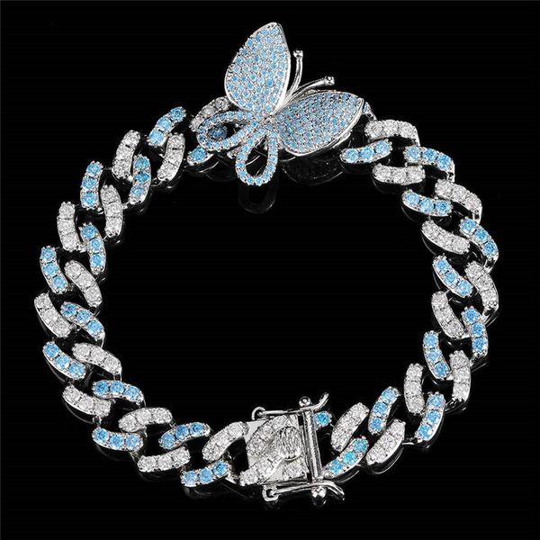 5 colors for options 9mm 7/8inch bling cz butterfly cuban chain bracelet hip hop jewelry for men women wholesale, Black
5 colors for options 9mm 7/8inch bling cz butterfly cuban chain bracelet hip hop jewelry for men women wholesale, Black