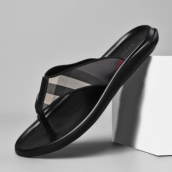 surom soft leather flip-flops men summer new fashion slippers quality leather beach shoes outdoor non-slip rubber flip flops men y200706, Black
surom soft leather flip-flops men summer new fashion slippers quality leather beach shoes outdoor non-slip rubber flip flops men y200706, Black