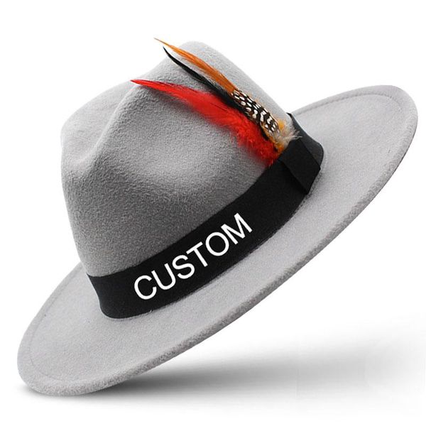 wide brim hats personalized custom fedoras-jazz hat with embroidery letter name winter autumn imitation woolen women men ladies round ca, Blue;gray
wide brim hats personalized custom fedoras-jazz hat with embroidery letter name winter autumn imitation woolen women men ladies round ca, Blue;gray
