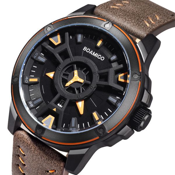 boamigo luxury brand men sports watches creative fashion casual quartz leather wrist watch auto date clock relogio masculino 201119, Slivery;brown
boamigo luxury brand men sports watches creative fashion casual quartz leather wrist watch auto date clock relogio masculino 201119, Slivery;brown