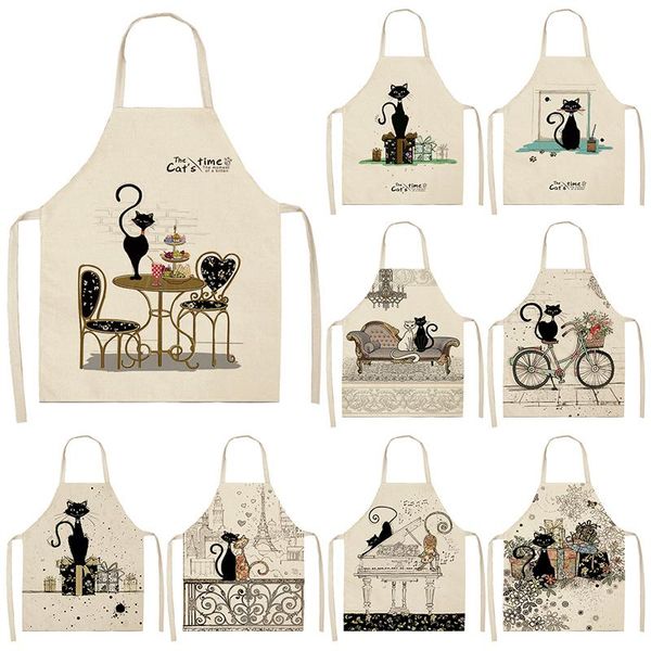 black white cat letter kitchen aprons for women cotton linen bibs household cleaning pinafore home cooking apron 53*65cm
black white cat letter kitchen aprons for women cotton linen bibs household cleaning pinafore home cooking apron 53*65cm
