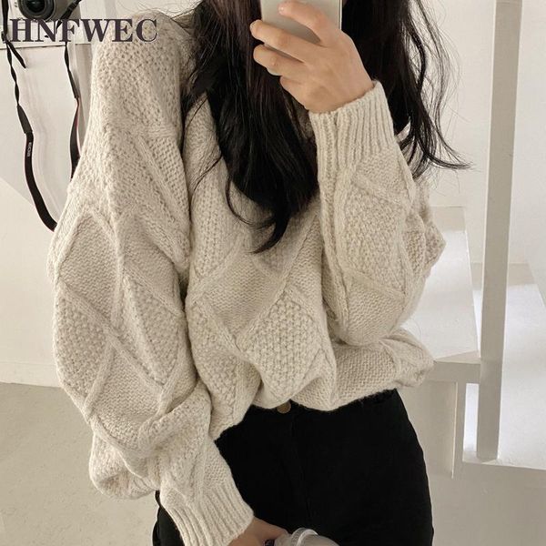 women's sweaters 2021 autumn winter knitwear warm pullover korean solid oversize minimalist vintage elegant jumper v789, White;black
women's sweaters 2021 autumn winter knitwear warm pullover korean solid oversize minimalist vintage elegant jumper v789, White;black