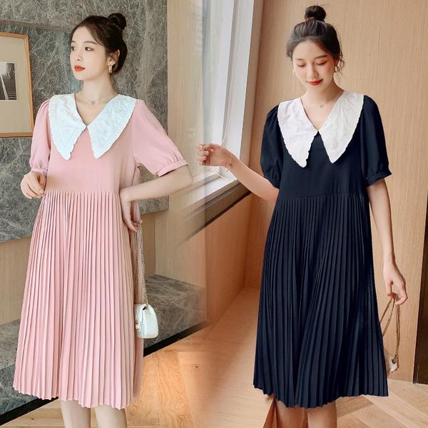 7021# 2021 summer korean fashion maternity dress sweet lovely pleated loose clothes for pregnant women chic pregnancy dress, White
7021# 2021 summer korean fashion maternity dress sweet lovely pleated loose clothes for pregnant women chic pregnancy dress, White