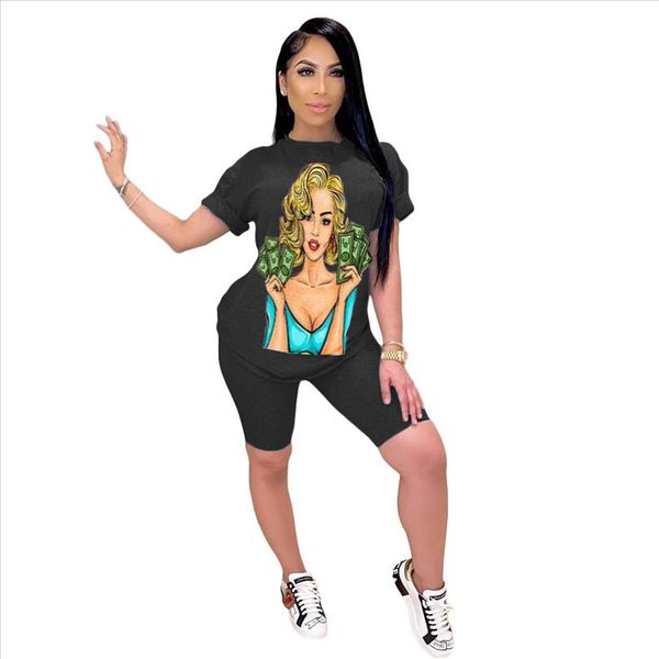 two piece set women tracksuit biker shorts set summer clothes cartoon print t shirt lounge club 2 piece sets womens outfits, Gray
two piece set women tracksuit biker shorts set summer clothes cartoon print t shirt lounge club 2 piece sets womens outfits, Gray