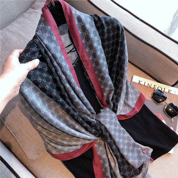 vip2020 new shawl women's korean version versatile thin dual purpose spring and autumn winter silk scarf cotton linen gauzemvp1, Blue;gray
vip2020 new shawl women's korean version versatile thin dual purpose spring and autumn winter silk scarf cotton linen gauzemvp1, Blue;gray