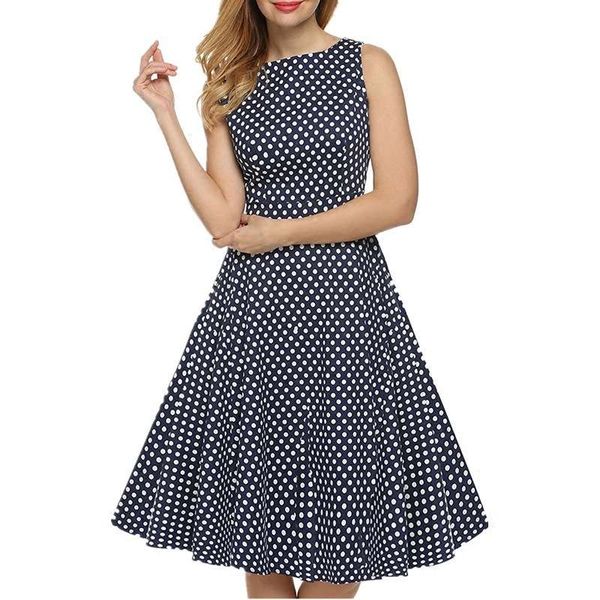hepburn dress with polka dots and sleeveless print, Black;gray
hepburn dress with polka dots and sleeveless print, Black;gray