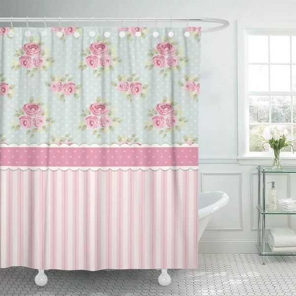 colorful cute shabby chic roses and polka dots shower curtain waterproof polyester fabric 72 x 78 inches with hooks
colorful cute shabby chic roses and polka dots shower curtain waterproof polyester fabric 72 x 78 inches with hooks