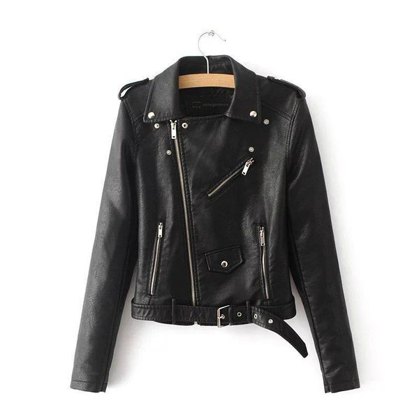 autumn black basic jacket women 2019 casual zipper short faux leather motorcycle jacket pu leather jacket ladies street coat, Black;brown
autumn black basic jacket women 2019 casual zipper short faux leather motorcycle jacket pu leather jacket ladies street coat, Black;brown