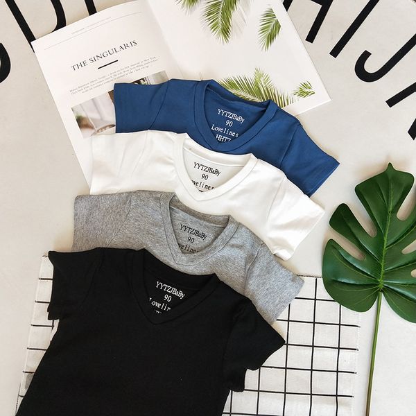 childrens clothing summer new childrens short-sleeved boys and girls black t-shirt baby childrens white collar cotton base shirt
childrens clothing summer new childrens short-sleeved boys and girls black t-shirt baby childrens white collar cotton base shirt