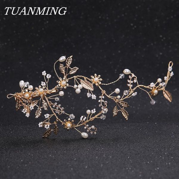 hair clips & barrettes golden leaf pearl women headband brider tiara handmade wedding headdress plant bands, Golden;silver
hair clips & barrettes golden leaf pearl women headband brider tiara handmade wedding headdress plant bands, Golden;silver