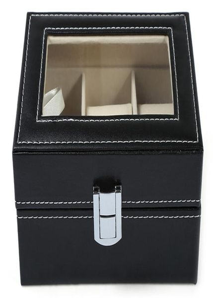 3 slots leather watch organizer new black watch boxes case with window jewelry display gift case holder q wmtmvt, Black;blue
3 slots leather watch organizer new black watch boxes case with window jewelry display gift case holder q wmtmvt, Black;blue