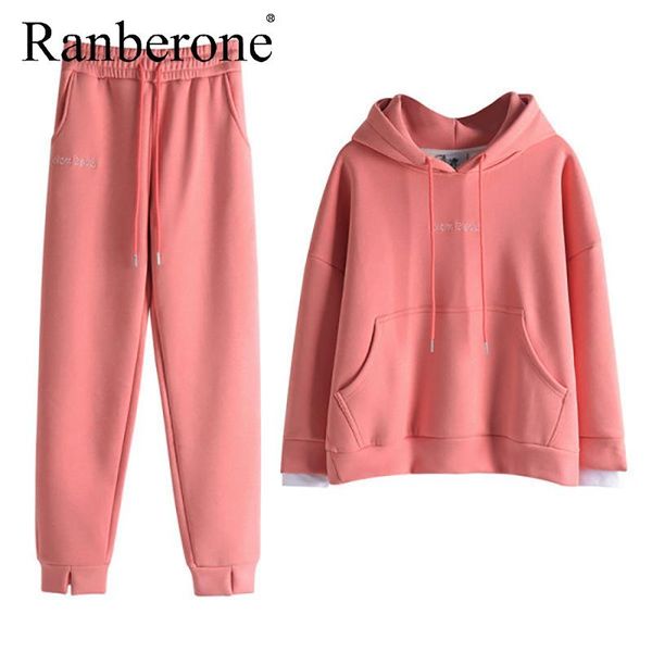 women's tracksuit 2020 oversize hoodie long sleeve+jogging pants suit female letter sports suits female fitness sportswear suit, White;black
women's tracksuit 2020 oversize hoodie long sleeve+jogging pants suit female letter sports suits female fitness sportswear suit, White;black