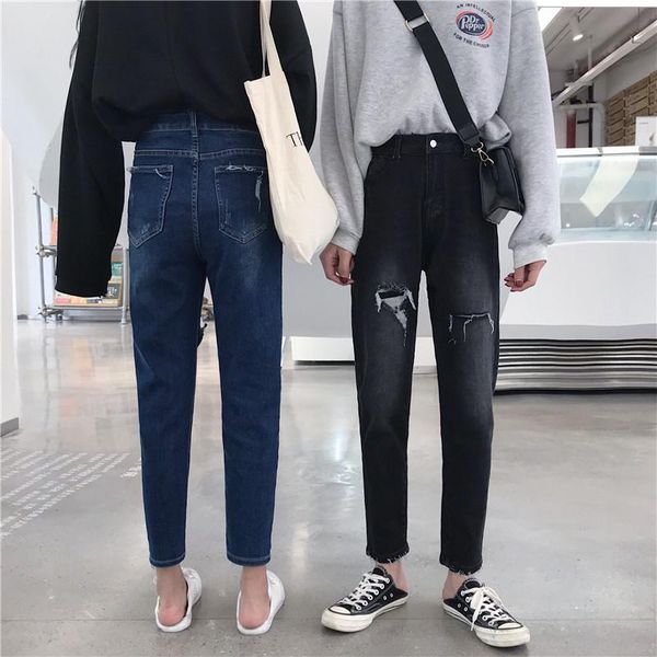 women's jeans women high waist harem spring summer 2021 plus size streetwear hole patch frayed denim pants, Blue
women's jeans women high waist harem spring summer 2021 plus size streetwear hole patch frayed denim pants, Blue