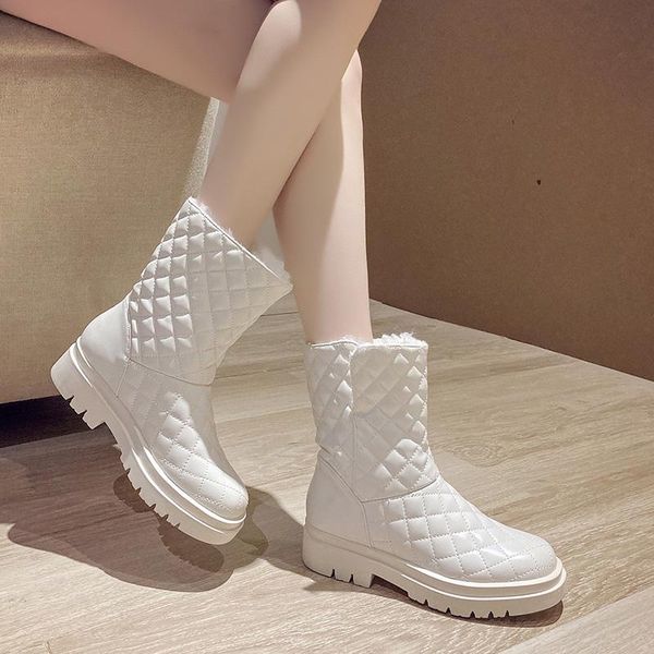 white mid-calf boots shoes round toe boots-women luxury designer winter footwear low rock rubber autumn 2020 ladies mid, Black
white mid-calf boots shoes round toe boots-women luxury designer winter footwear low rock rubber autumn 2020 ladies mid, Black