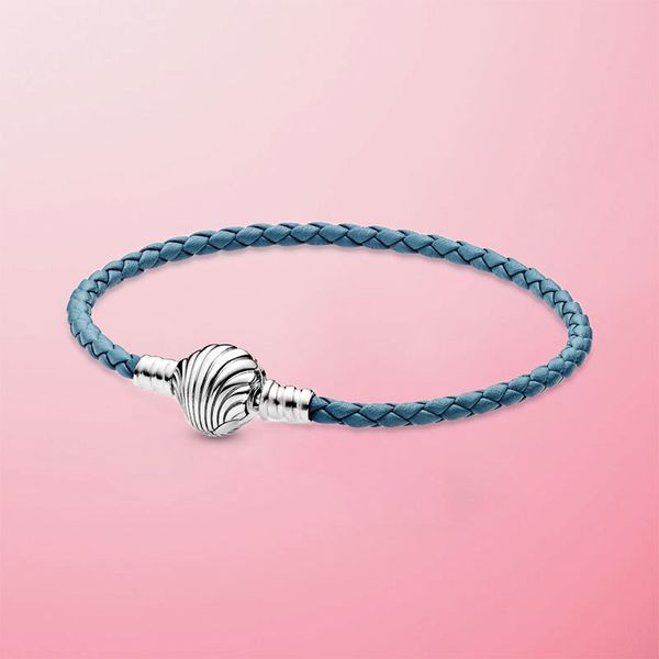 2020 new summer 925 sterling silver seashell clasp turquoise braided leather bracelet for women fashion diy jewelry q1201, Black
2020 new summer 925 sterling silver seashell clasp turquoise braided leather bracelet for women fashion diy jewelry q1201, Black