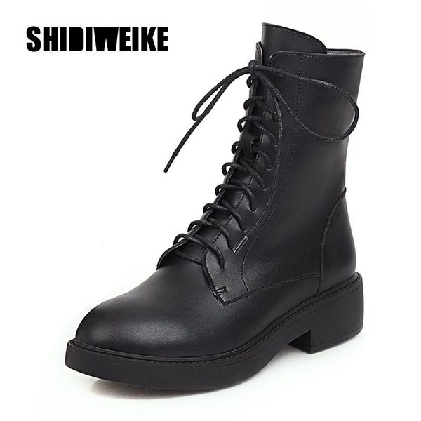 2020 fashion new women ankle boots girls college wind lace up zipper shoes british style black cool short boots *04
2020 fashion new women ankle boots girls college wind lace up zipper shoes british style black cool short boots *04
