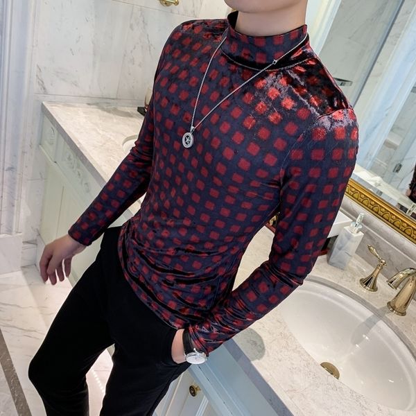 luxury men t shirts long sleeves tees velour turtleneck casual slim fit vintage t shirts high street hip hop streetwear tshirt 201201, White;black
luxury men t shirts long sleeves tees velour turtleneck casual slim fit vintage t shirts high street hip hop streetwear tshirt 201201, White;black